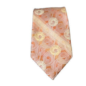 Vintage Emilio Ponti Roma Milano Hand Sewn 100% Silk Mod jacquard Necktie 59”